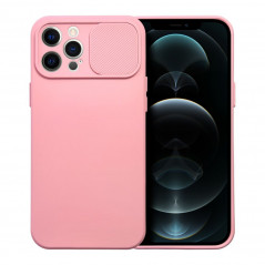 Apple iPhone 12 Pro Max Coque Slide Rose clair