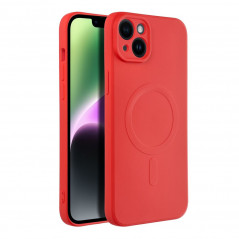 Apple iPhone 14 Plus Coque Silicone Mag Cover MagSAFE  Rouge