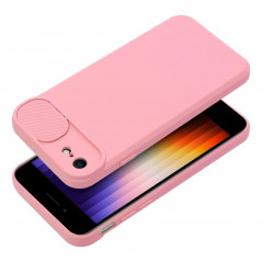 Apple iPhone SE 2020 Coque Slide Rose clair