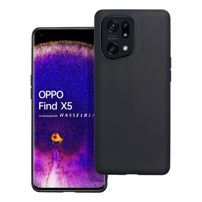 Oppo Find X5 Coque MATT Noir