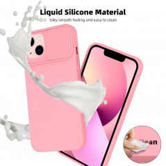 Apple iPhone 14 Pro Max Coque Slide Rose clair