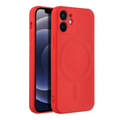 Apple iPhone 12 mini Coque Silicone Mag Cover MagSAFE  Rouge