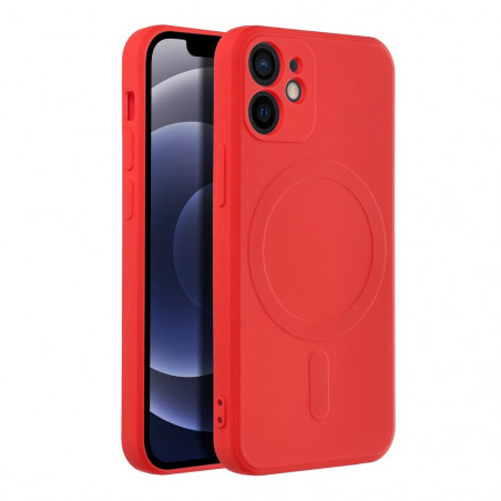 Apple iPhone 12 mini Coque Silicone Mag Cover MagSAFE  Rouge