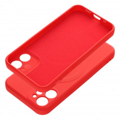 Apple iPhone 12 mini Coque Silicone Mag Cover MagSAFE  Rouge