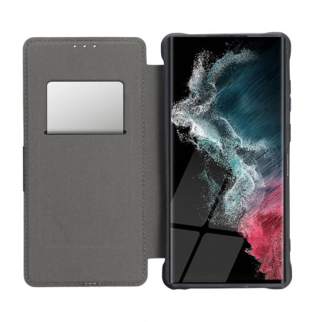Samsung Galaxy A04s Portefeuilles Razor Book Fibre de carbone, Modèle de carbone  Vert foncé