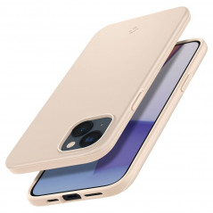 Apple iPhone 14 Coque Spigen Thin Fit Sable beige