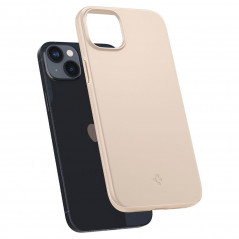 Apple iPhone 14 Coque Spigen Thin Fit Sable beige