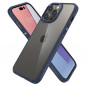 Apple iPhone 14 Pro Coque Spigen Ultra Hybrid Clair comme du cristal  Bleu marine