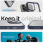 Apple iPhone 14 Pro Coque Spigen Ultra Hybrid Clair comme du cristal  Bleu marine