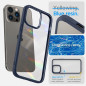 Apple iPhone 14 Pro Coque Spigen Ultra Hybrid Clair comme du cristal  Bleu marine