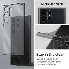 Samsung Galaxy S23 Ultra 5G Coque Spigen Liquid Crystal Clair comme du cristal  Cristal spatial