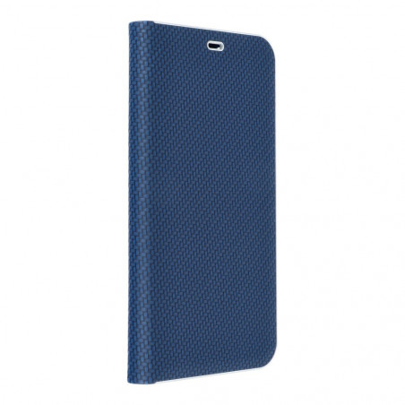 XIAOMI Redmi Note 12 4G Portefeuilles LUNA Book Carbon Fibre de carbone, Élégant  Bleu