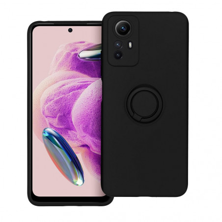 XIAOMI Redmi Note 12s Coque Silicone ring Noir