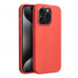 Apple iPhone 15 Pro Coque Silicone Élégant  Pêche