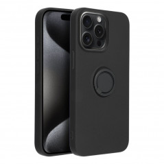 Apple iPhone 15 Pro Max Coque Silicone ring Noir
