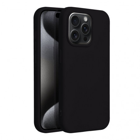 Apple iPhone 15 Pro Coque Silicone Élégant  Noir