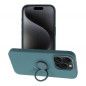 Apple iPhone 15 Pro Coque Silicone ring Vert