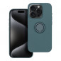 Apple iPhone 15 Pro Coque Silicone ring Vert