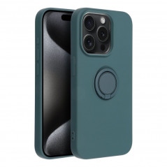 Apple iPhone 15 Pro Coque Silicone ring Vert