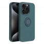 Apple iPhone 15 Pro Coque Silicone ring Vert