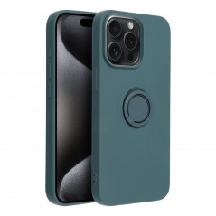 Apple iPhone 15 Pro Max Coque Silicone ring Vert