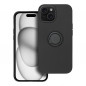 Apple iPhone 15 Coque Silicone ring Noir