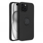 Apple iPhone 15 Coque Silicone ring Noir