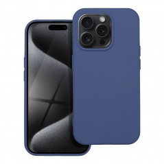 Apple iPhone 15 Pro Coque Silicone Élégant  Bleu