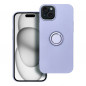 Apple iPhone 15 Plus Coque Silicone ring Violet (Violet)