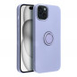 Apple iPhone 15 Plus Coque Silicone ring Violet (Violet)