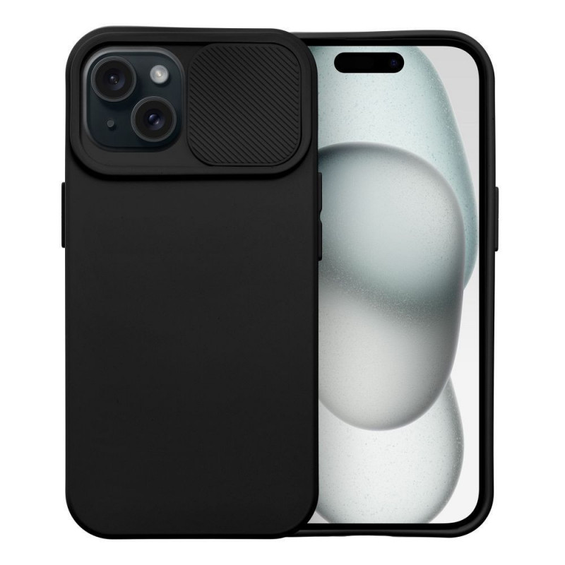 Apple iPhone 15 Coque Slide Noir