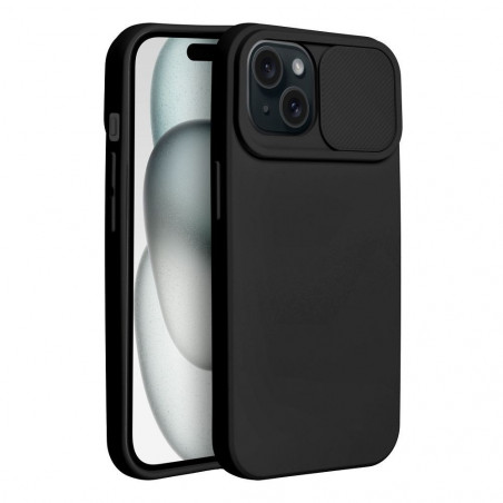 Apple iPhone 15 Coque Slide Noir