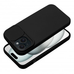 Apple iPhone 15 Coque Slide Noir