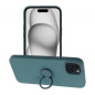 Apple iPhone 15 Plus Coque Silicone ring Vert