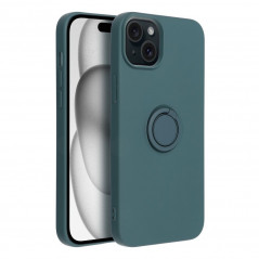 Apple iPhone 15 Plus Coque Silicone ring Vert