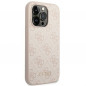 Apple iPhone 14 Pro Max Coque Guess 4G Gold Logo Élégant  Rose