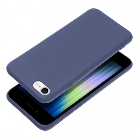 Apple iPhone SE 2020 Coque MATT Bleu
