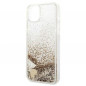 Apple iPhone 14 Plus Coque Guess Liquide Glitter Charms Élégant  Or