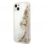 Apple iPhone 14 Plus Coque Guess Liquide Glitter Charms Élégant  Or