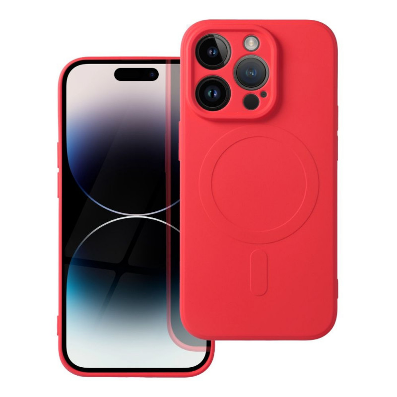 Apple iPhone 14 Pro Coque Silicone Mag Cover MagSAFE  Rouge