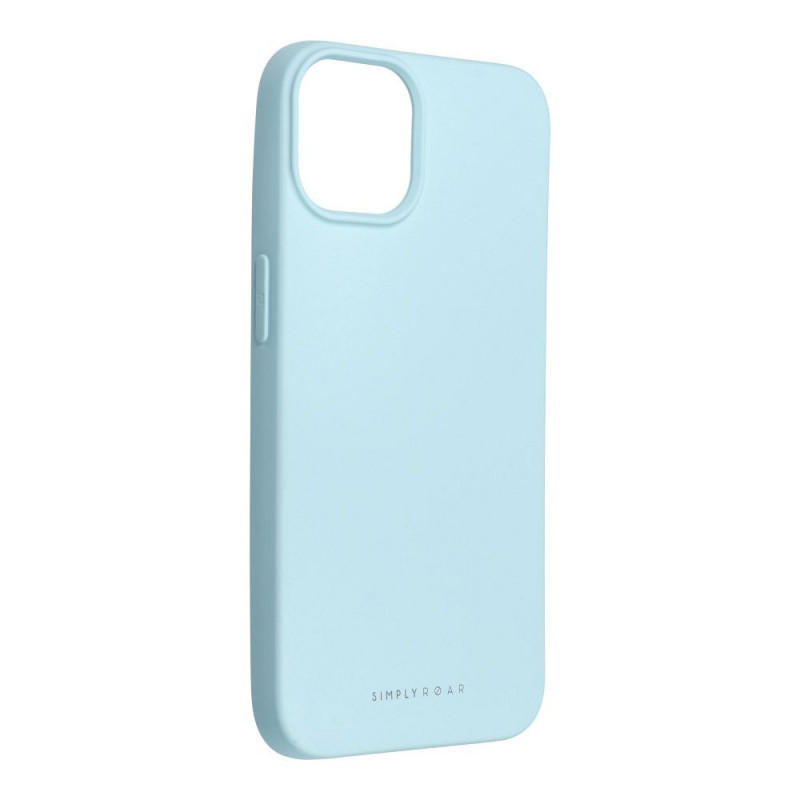 Apple iPhone 14 Coque Roar Space Monochromatique, Élégant  Bleu ciel