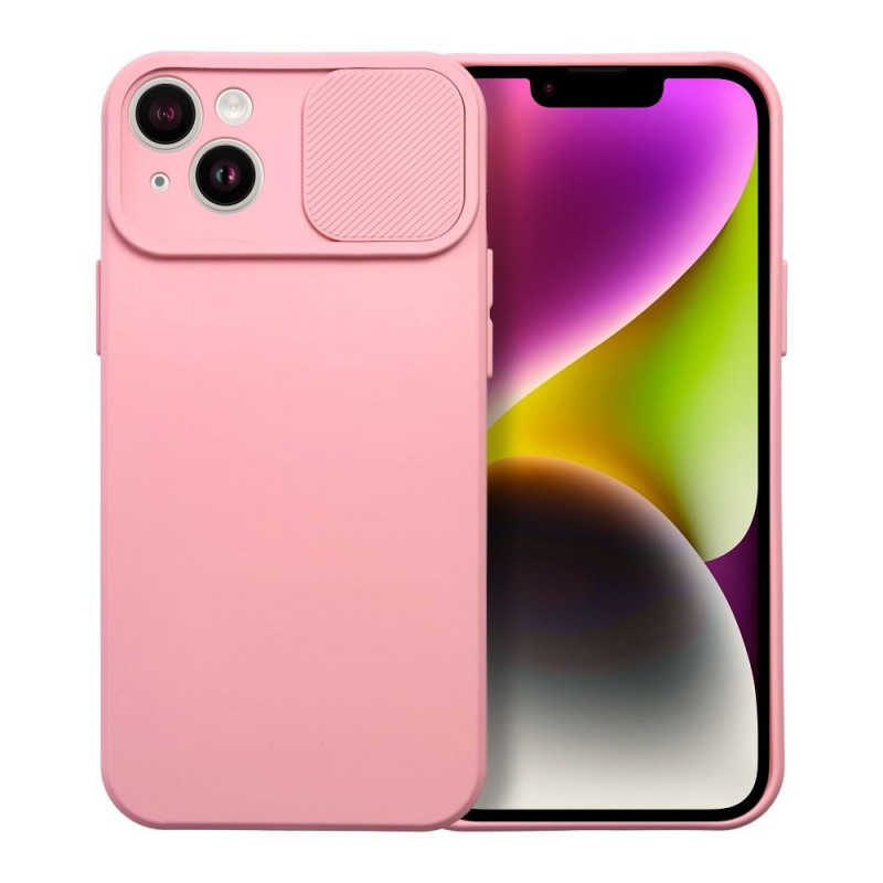 Apple iPhone 14 Plus Coque Slide Rose clair