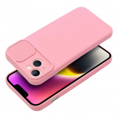 Apple iPhone 14 Plus Coque Slide Rose clair