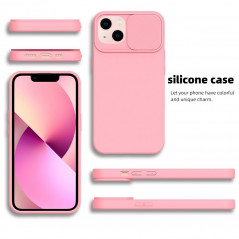 Apple iPhone XR Coque Slide Rose clair