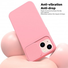Apple iPhone XR Coque Slide Rose clair