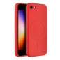 Apple iPhone SE 2022 5G Coque Silicone Mag Cover MagSAFE  Rouge