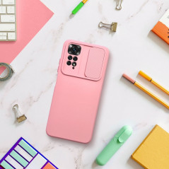 XIAOMI Redmi Note 11S Coque Slide Rose clair