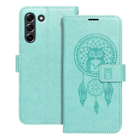 Samsung Galaxy S21 FE 5G Portefeuilles MEZZO Book Capteurs de rêve  Vert