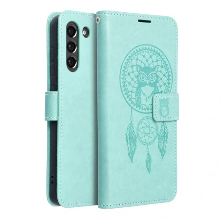 Samsung Galaxy S21 FE 5G Portefeuilles MEZZO Book Capteurs de rêve  Vert