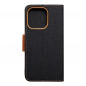 Apple iPhone 14 Pro Portefeuilles Canvas Book Noir